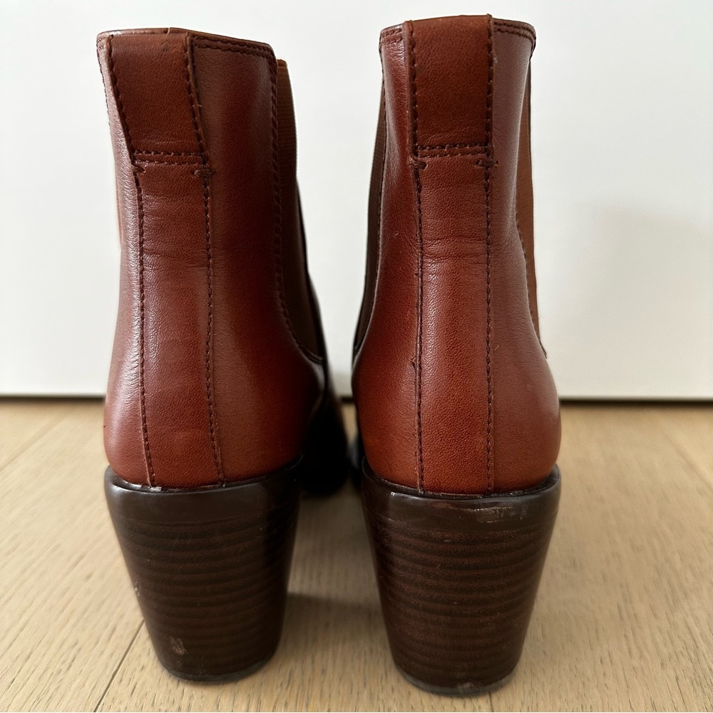 Madewell Elspeth Chelsea Heel Boot | Apple Butter Medium Brown Preloved - Picture 5 of 13